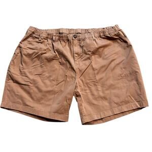 Chubbies Boomshakalaka! Cotton Tan Elastic Waist 3XL Shorts 7" Inseam